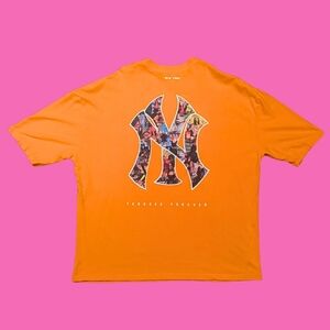 New York Yankees Orange T-Shirt Size L